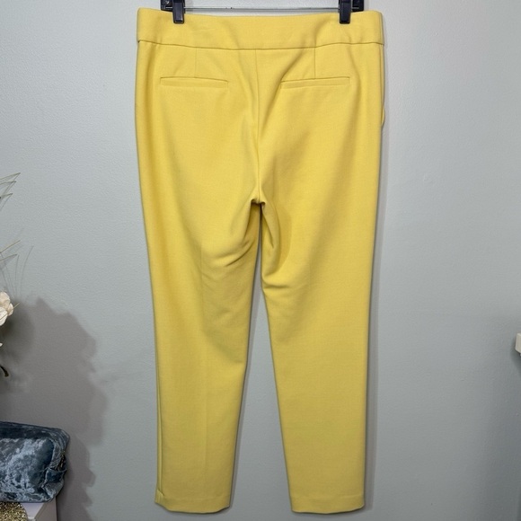 LOFT Marisa Skinny Ankle Dress Pants Buttercream Yellow Size 8 - Picture 7 of 12